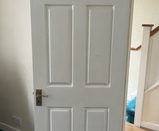 Timber white door