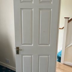 Timber white door