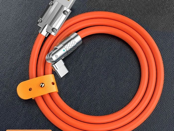 120W 6A 180 Degree Rotating Super Fast Charge Cable Mobile USB to Type C Charger For Samsung