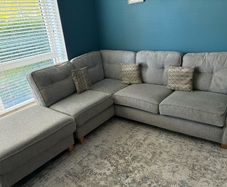Corner sofa and Arm Chair with Foot Stool