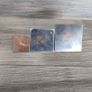 X3 Vintage Etched Brass Egyptian Revival pyramids Paperweights Image 4