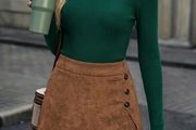 The Heritage Button Skirt - shorts 40-42 L