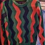 Men's stripey zig zag jumper size XS Image 2