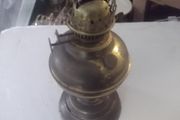 a antique solid brass oil lamp