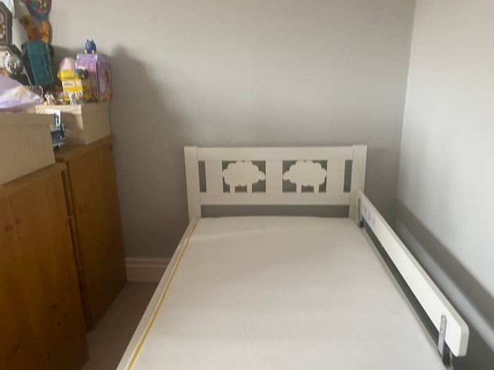 IKEA KRITTER Children's Wooden Bed Frame and Mattress