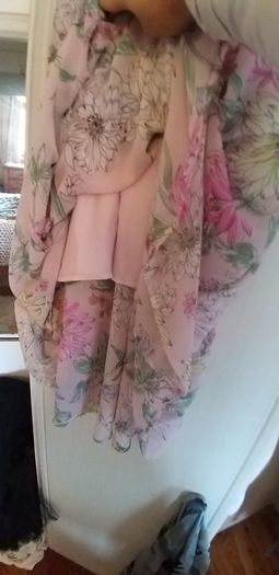 Pink Floral Maxi Dress