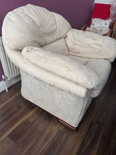 Cream Armchair