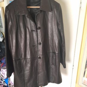Ladies Leather Coat/Jacket Black