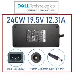 Original Dell AC Adapter LA240PM190 0D0X04 19.5V 240W / 7.4mm X 5.0mm, Laptops Charger (Used)