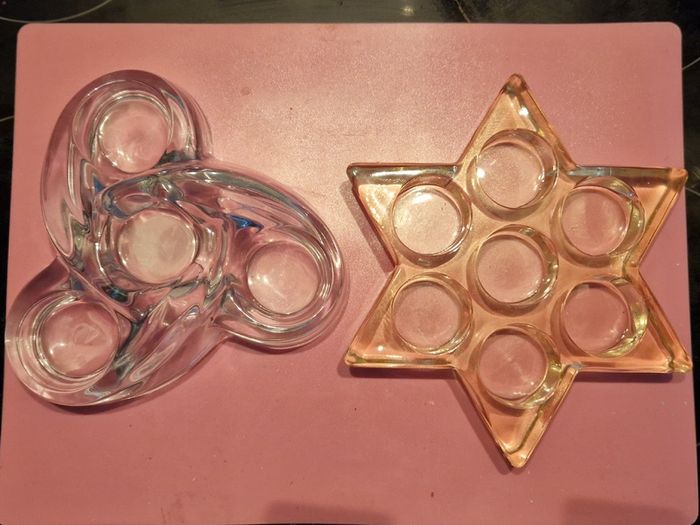 3 Table Centre Piece Tea Light Holders