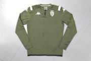 AS Monaco (L) Sweatshirt Jersey Jumper Pullover Shirt France Ligue 1 Monte Carlo French Kappa Gara Large Sweatshirt  Jumper Pullover Green Large  Half Zip