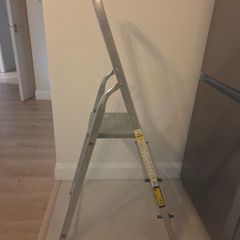 A Promaster aluminum step ladder