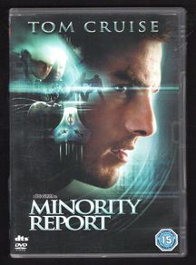 Minority Report DVD Movie Staring Tom Cruise,