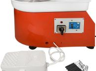 main image for ad 280W Potter's Wheel Ceramic Machine 25cm Electric Pottery Wheel Machine Clay Sponge Tool Set Mini Brand