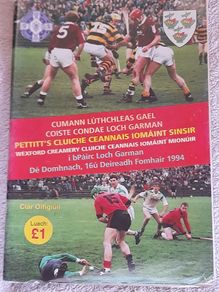 GAA 1994 Wexford SHC final Oulart The Ballagh v St Martins official match programme