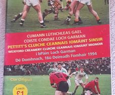 GAA 1994 Wexford SHC final Oulart The Ballagh v St Martins official match programme
