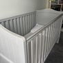Grey Cot with Mattress Image 3
