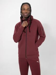 Puma Tech XXL Men's Ruby Shimmer Full Zip Hoodie (Brand New & Tagged)