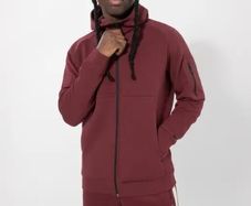 Puma Tech XXL Men's Ruby Shimmer Full Zip Hoodie (Brand New & Tagged)