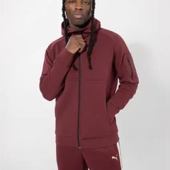 Puma Tech XXL Men's Ruby Shimmer Full Zip Hoodie (Brand New & Tagged)