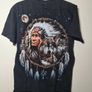 Vintage Wild T Shirt American Indian Wolves Dreamcatcher Print Fromt And Back Size Medium Image 8