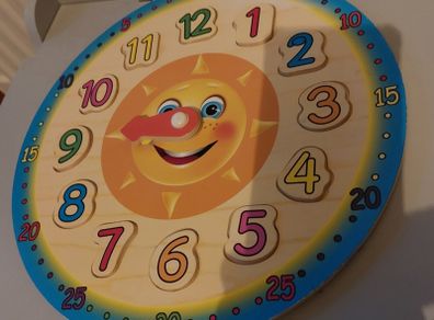 Wooden Educational Toy Clock (1465) 1