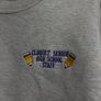 Vintage Fruit of the Loom College Sweatshirt Grey Image 3