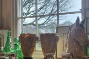 Heavy Carved Oriental Vases