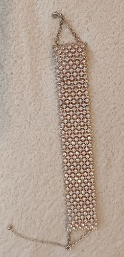 Diamond rose gold necklace