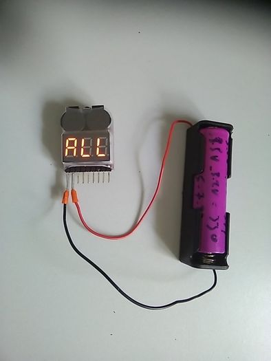 1-8s Lipo Li-ion Battery Voltage Tester Monitor RC Low-Voltage Buzzer - postage included