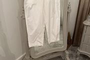 White Cotton 3/4 length Trousers size 10