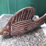 Two Stone Carved  Fish & a Stone Carved Bud Vase Image 6