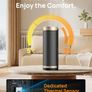 DREO 2000W Heater, 16 Inch Portable with 70 degrees Oscillation Electric Heater with Thermostat & Remote, 3-Mode 3-Speed, 12H Timer for Office Home,Gold Image 2