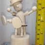 Wooden toy. Movable Puppet Figure. Clown Image 9