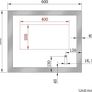 600x500mm Bathroom Mirror with Lights, Horizontal Vertical/Sensor Switch, Anti-Fog, 3 Colors Dimmable, Memory Function, LED Illuminated Bath Vanity Wall-Mounted Mirrors Image 9