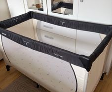 travel cot with mattress