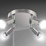 LED Ceiling Light Rotatable, 2 Way Round Plate LED Ceiling Spot Lights, 110mm (Including 2x4W GU10 LED Light Bulbs, 450LM, Cool White) LED Ceiling Lamp for Kitchen, Living Room DIFFERENT OPTIONS AVAILABLE, SEE PHOTOS (FREE POSTAGE) Image 3