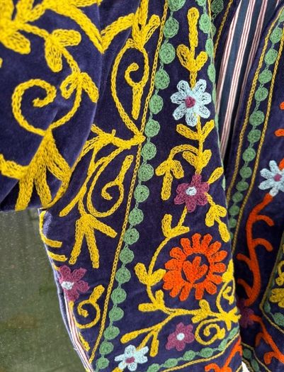 Velvet Embroidered Suzani Jacket