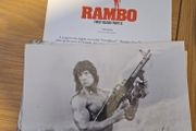 Syvester Stallone 1985 Rambo: First Blood Part II  Press Kit Photos x 4(Rare)