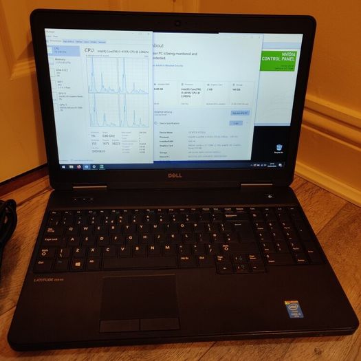 Dell Latitude E5540 Windows 10 Laptop intel core i5 ram 8 GB Nvidia graphics GT720