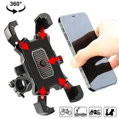 VIKEFON 360 Rotatable Electric Bicycle Phone Holder for iPhone Riding MTB Bike Moto Motorcycle Stand Bracket Non-slip Cycling