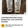 Fabulous Vintage Irish Mist Celtic Design Etched Highball Glass, Made in Italy, Mint Condition Image 10