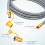 1/2-Inch Natural Gas Hose (12-Foot) with Quick Connect Fitting, Perfect for BBQ, Grill, Pizza Oven, Patio Heater and More NG Appliance Image 3