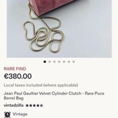 Vintage Jean Paul Gaultier designer clutch bag