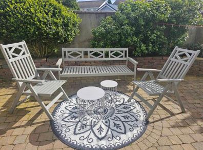 Outdoor furniture 2 chairs and Bench