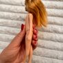 Arklu Lottie Doll Blonde Hair Blue Eye Princess Doll Tiara Loose legs approx. 18 cm. Used Please see photos Image 10