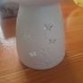 White ceramic oil burner and wax Image 2