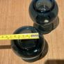 Blue Glass Tea Light Candle Holder Reversible Bud Vase Image 5
