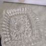 2 clear Depression Glass Small Trinket Dish Diamond cut Dishes Image 6