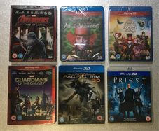 Selection of 2D & 3D Blu-ray films for sale or swap